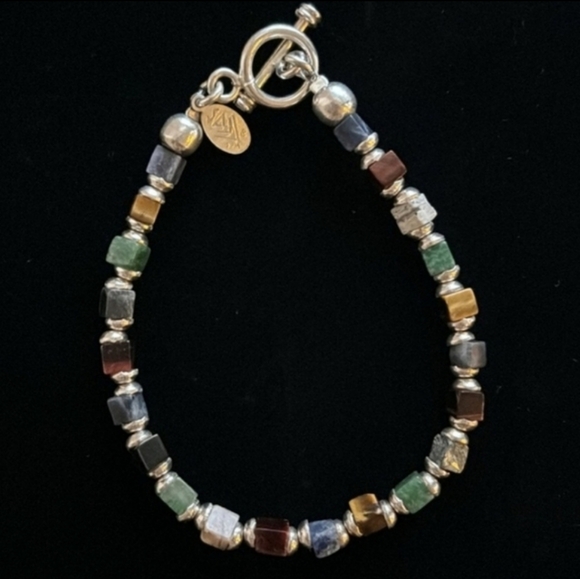 Silpada Multi-Stone and Sterling Silver Bracelet B0817 - Picture 2 of 6